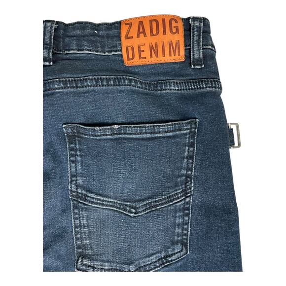 Zadig and Voltaire Jeans Women's 27 Blue Straight Leg Denim Casual Designer - Picture 4 of 7